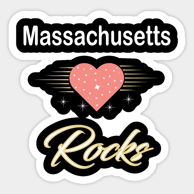 Massachusetts Sticker by Bite